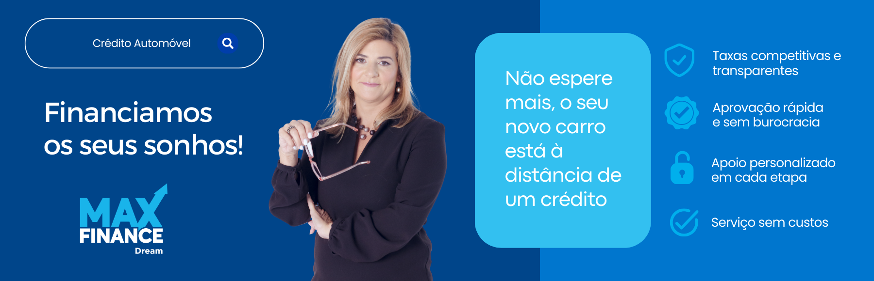 Banner crédito automóvel, Maxfianance Dream